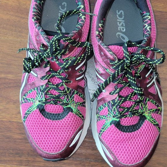 Asics T4A09 Gel Hot Pink/ Raspberry GEL-PRELEUS Size 8 - Picture 1 of 10